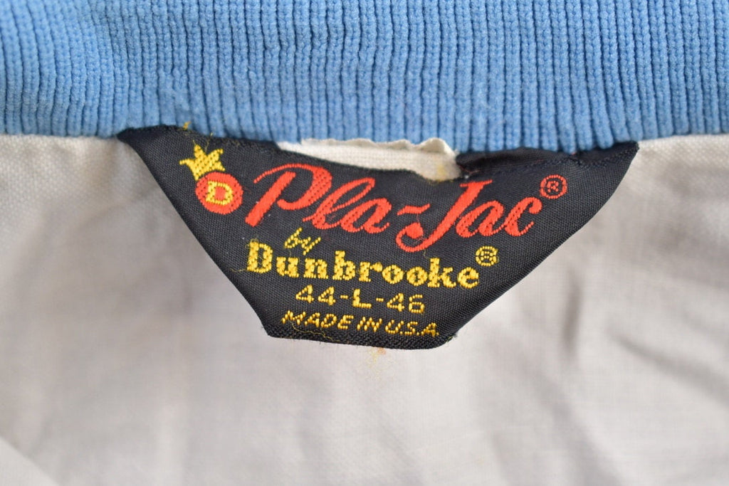 Vintage 1970s University Of Okoboji Satin Bomber Jacket Streetwear Souvenir Jacket