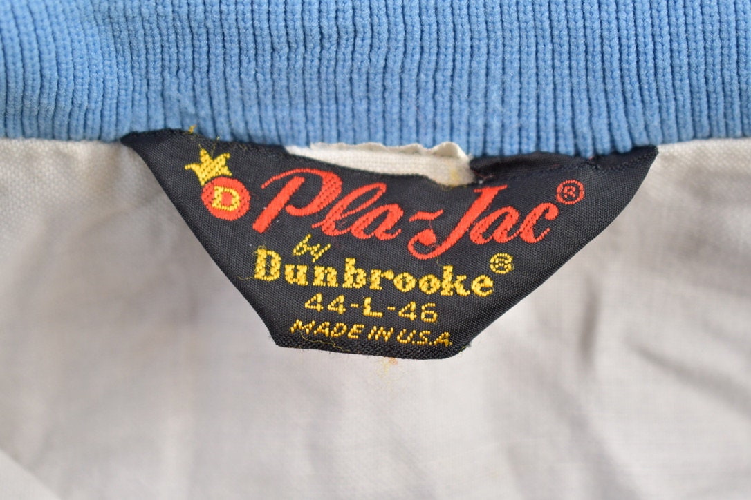 Vintage 1970s University Of Okoboji Satin Bomber Jacket Streetwear Souvenir Jacket