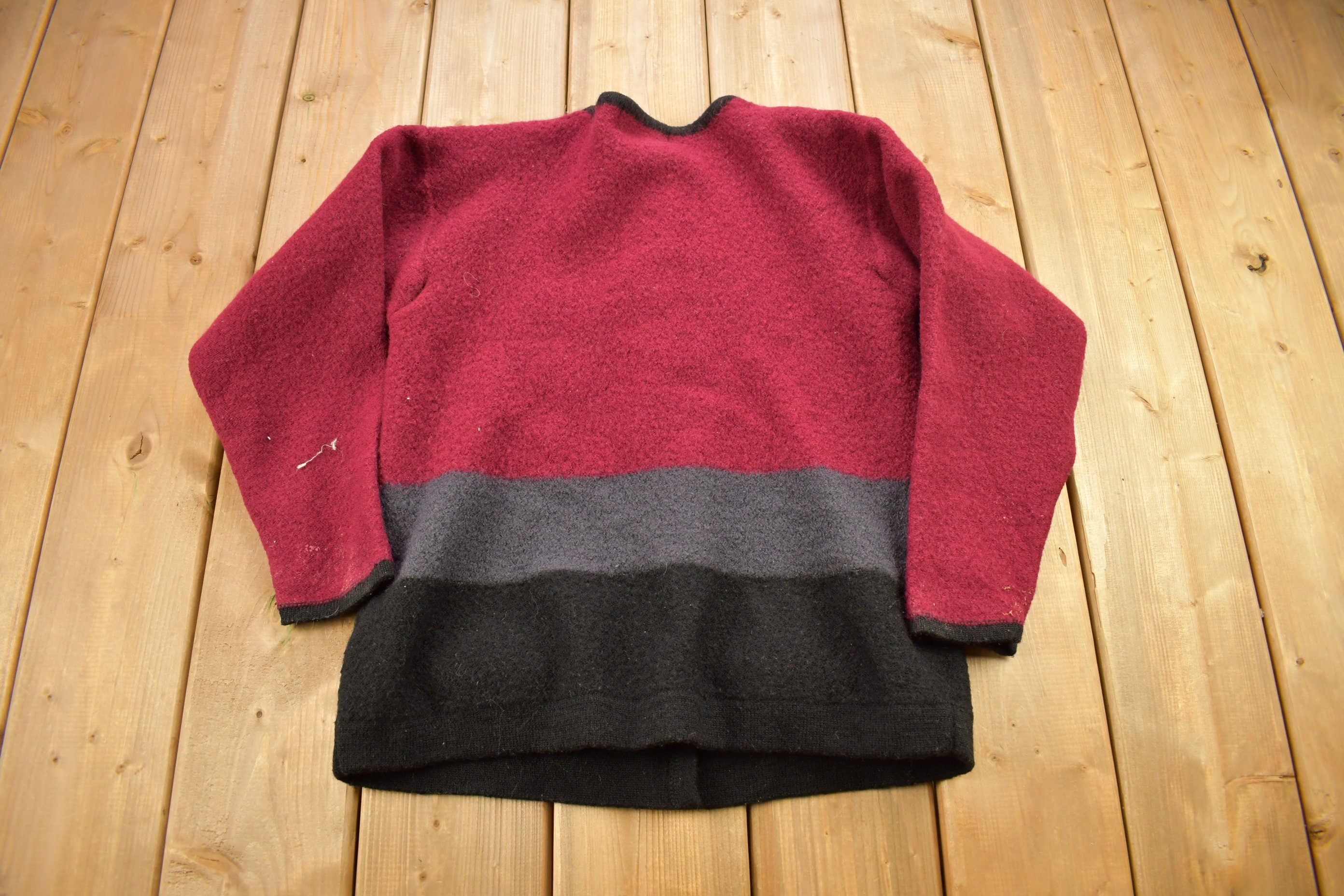 Vintage 1980s The Knit Collection By Russ Knitted Cardigan Sweater