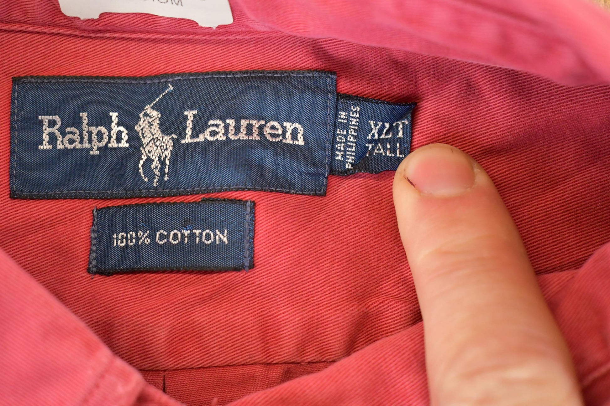 Vintage 1990s Ralph Lauren Polo Button Up Shirt Men's XLT