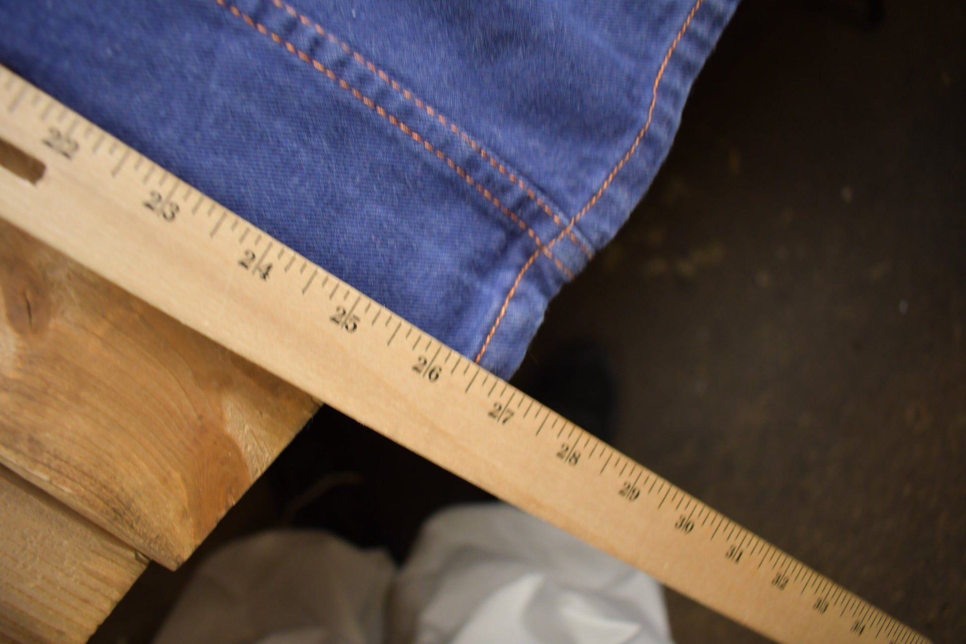 Vintage 1970s Womens's Contrast Stitch Denim Overalls