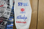 Vintage 1990s Coors Slo Pitch Collared All Over Print Crewneck Sweatshirt