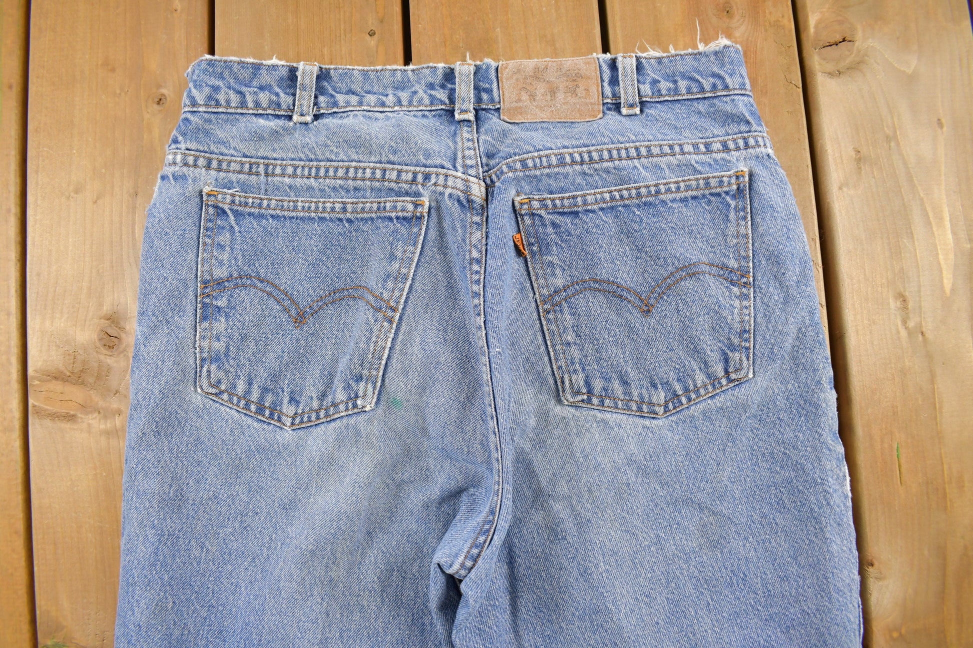 Vintage 1970s Levi's Orange Tab Denim Jeans Size 30 x 26