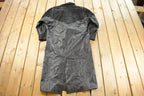 Vintage 1990s City Streets Leather Trench Coat Men's Small