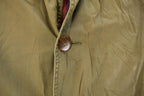 Vintage 1990s J. Crew Plaid Lined Chore Coat Men's Small