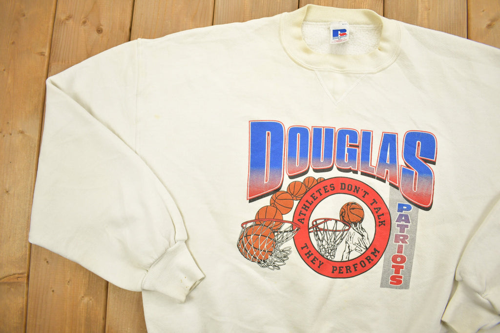 Vintage 1990's Douglas Patriots Basketballl Collegiate Crewneck