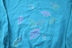 Vintage 1990s Cute Leaf Theme Crewneck Sweater