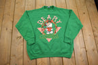 Vintage 1990s Cute Grandma Style Crewneck Sweater Made In USA