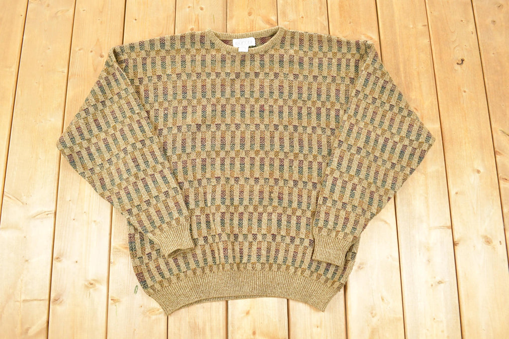 Vintage 1990s Gianfranco Ruffini Italy Knit Crewneck Sweater Men's L