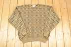 Vintage 1990s Gianfranco Ruffini Italy Knit Crewneck Sweater Men's L