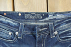 Vintage Y2K Miss Me Bedazzled Low Rise Jeans Size 26x31