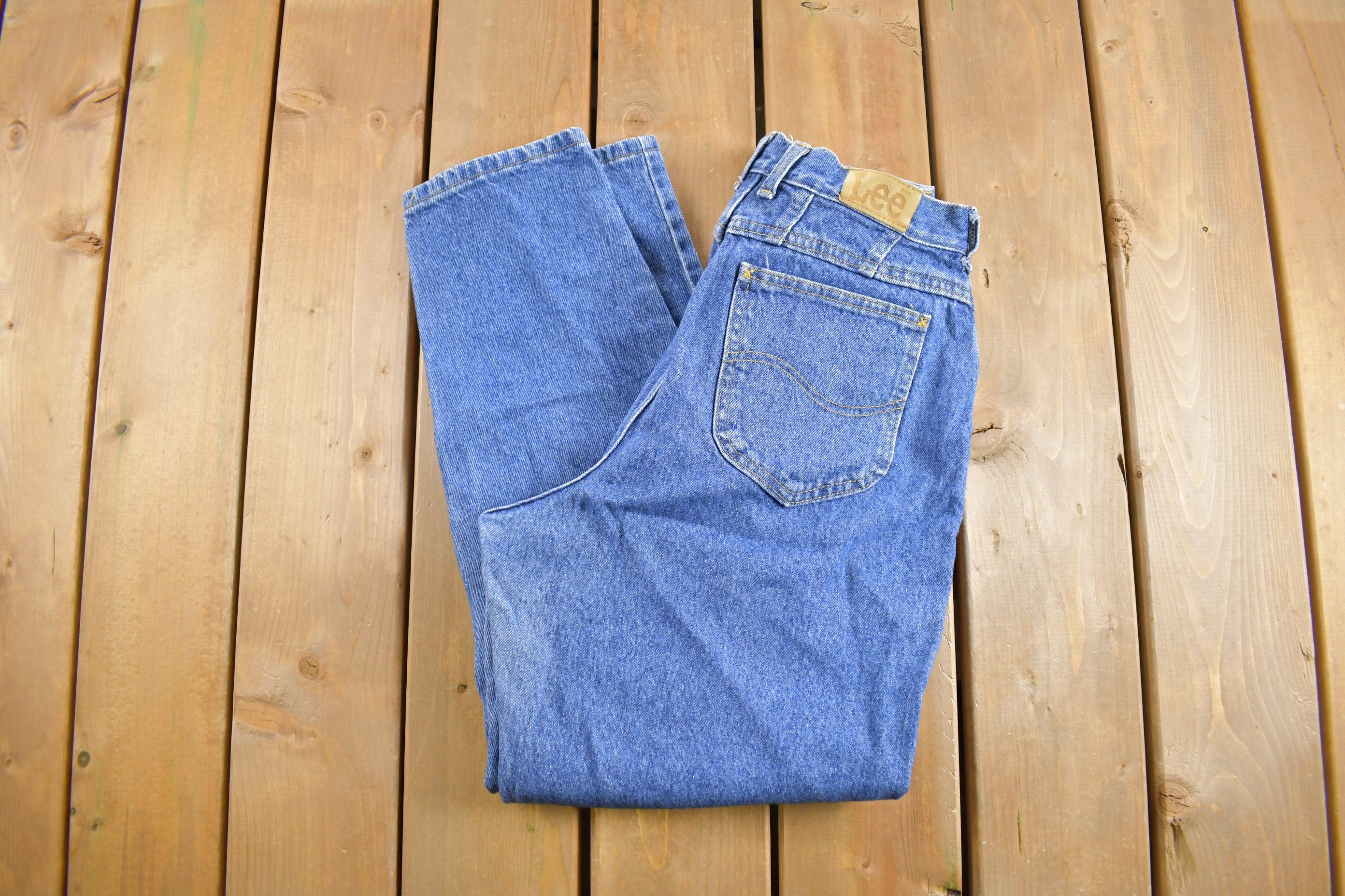 Vintage 1990s Lee Mid Wash Denim Jeans 29 x 28.5