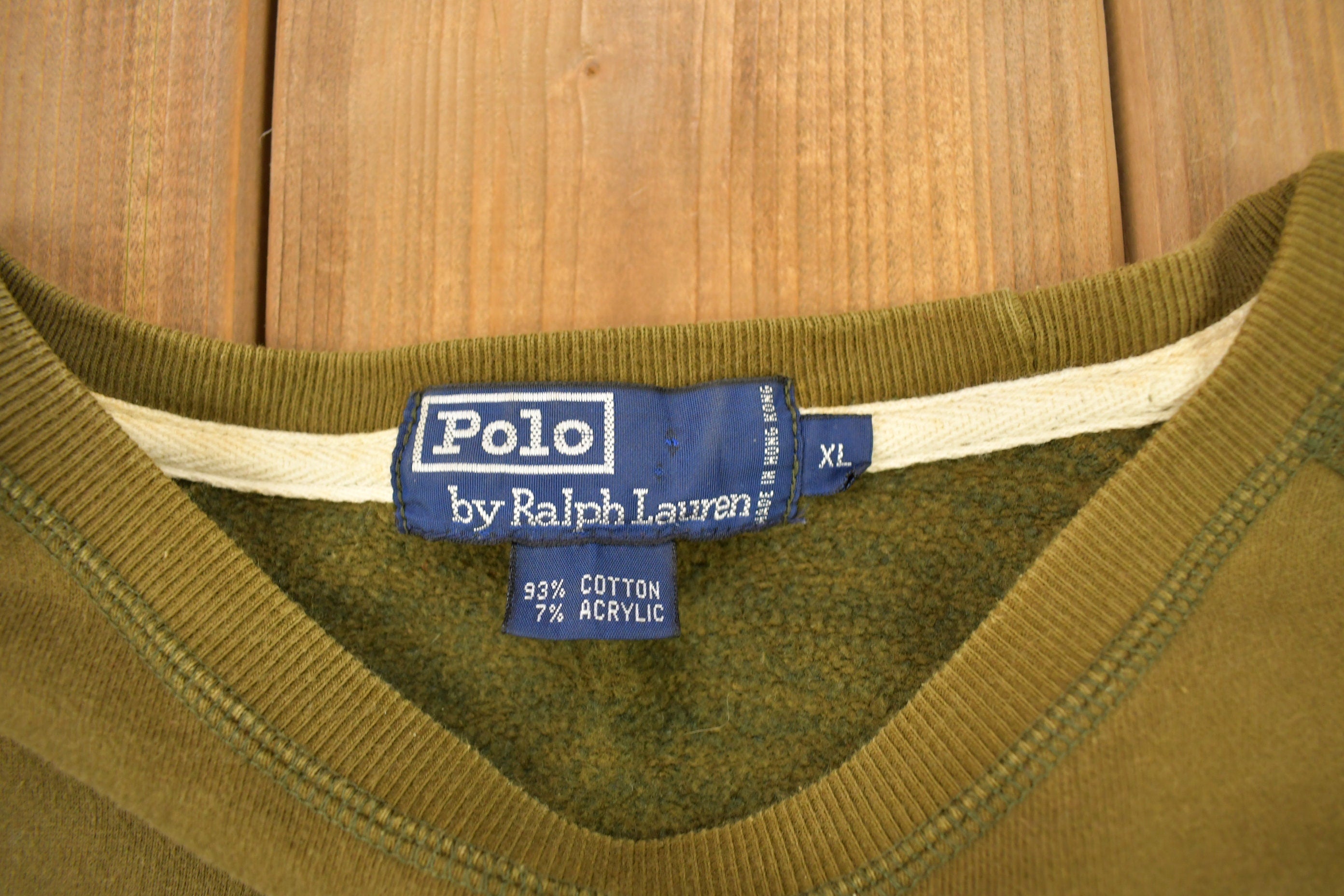 Vintage 1980s Polo Ralph Lauren Small Pony Raglan Crewneck Sweatshirt