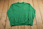 Vintage 1990s Izod Lacoste Knitted Sweater  Vintage 90s V-Neck  Pattern Sweater  Outdoor  Hand Knit  Pullover Sweatshirt