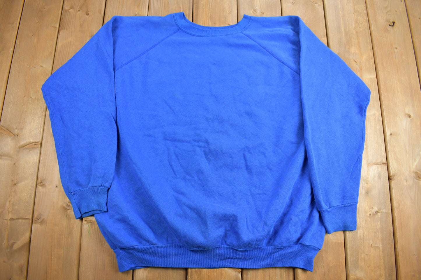 Vintage 1980s Blue Tultex Blank Crewneck Sweatshirt / 80s Crewneck / Made In USA / Essential / Streetwear / 80s Blank / Size 3XL