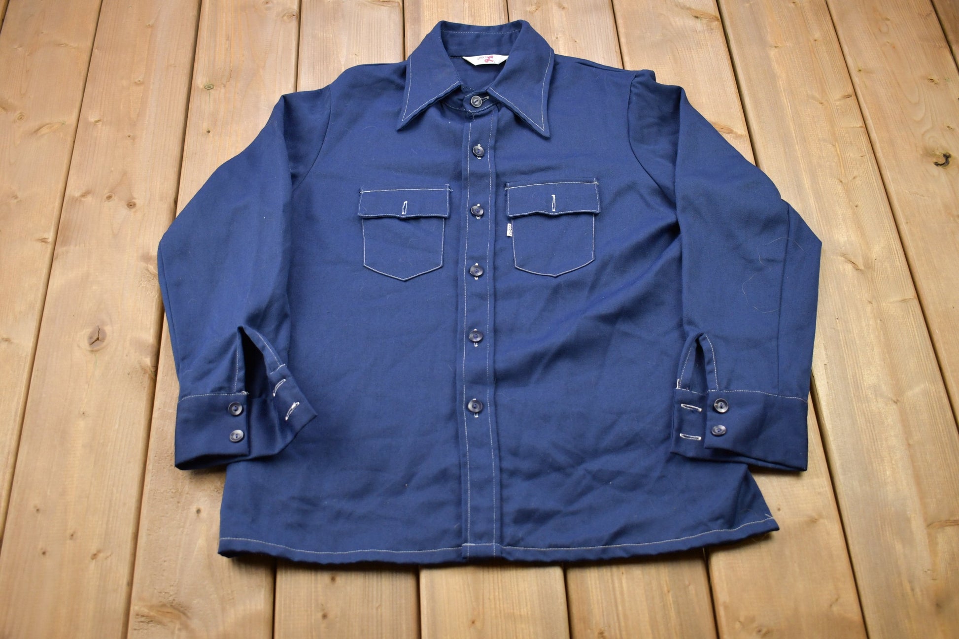 Vintage 1970s Levi's Denim Button Up Shirt  1990s Button Up  Vintage Denim  Jean Shirt  Casual Shirt  Formal Shirt