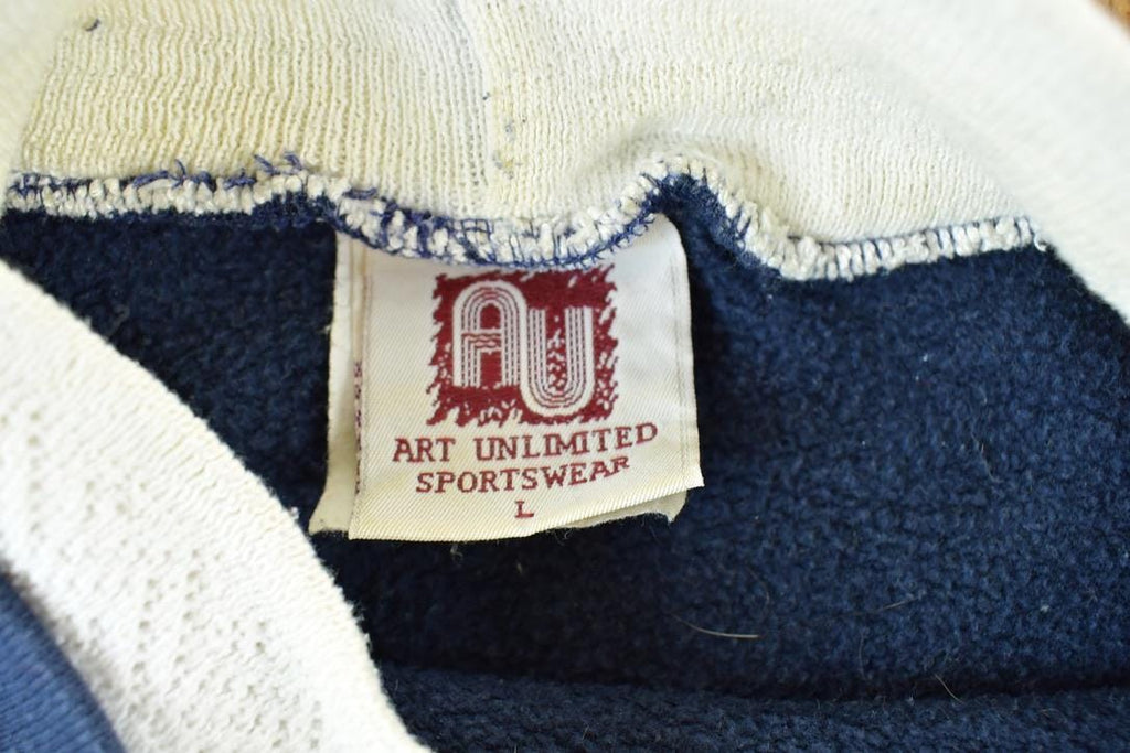 Vintage 1990s All Over Print Winter Theme Laceneck Crewneck Sweatshirt