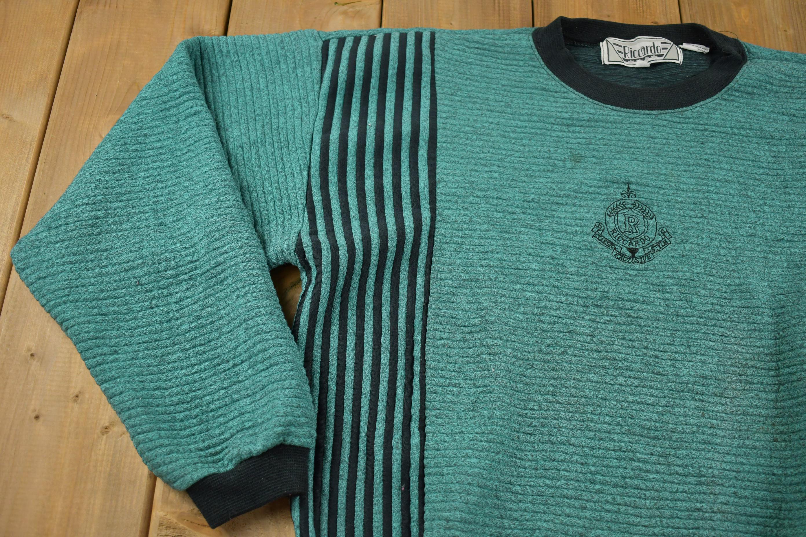 Vintage 1980s Ricardo Knit Crewneck Sweater