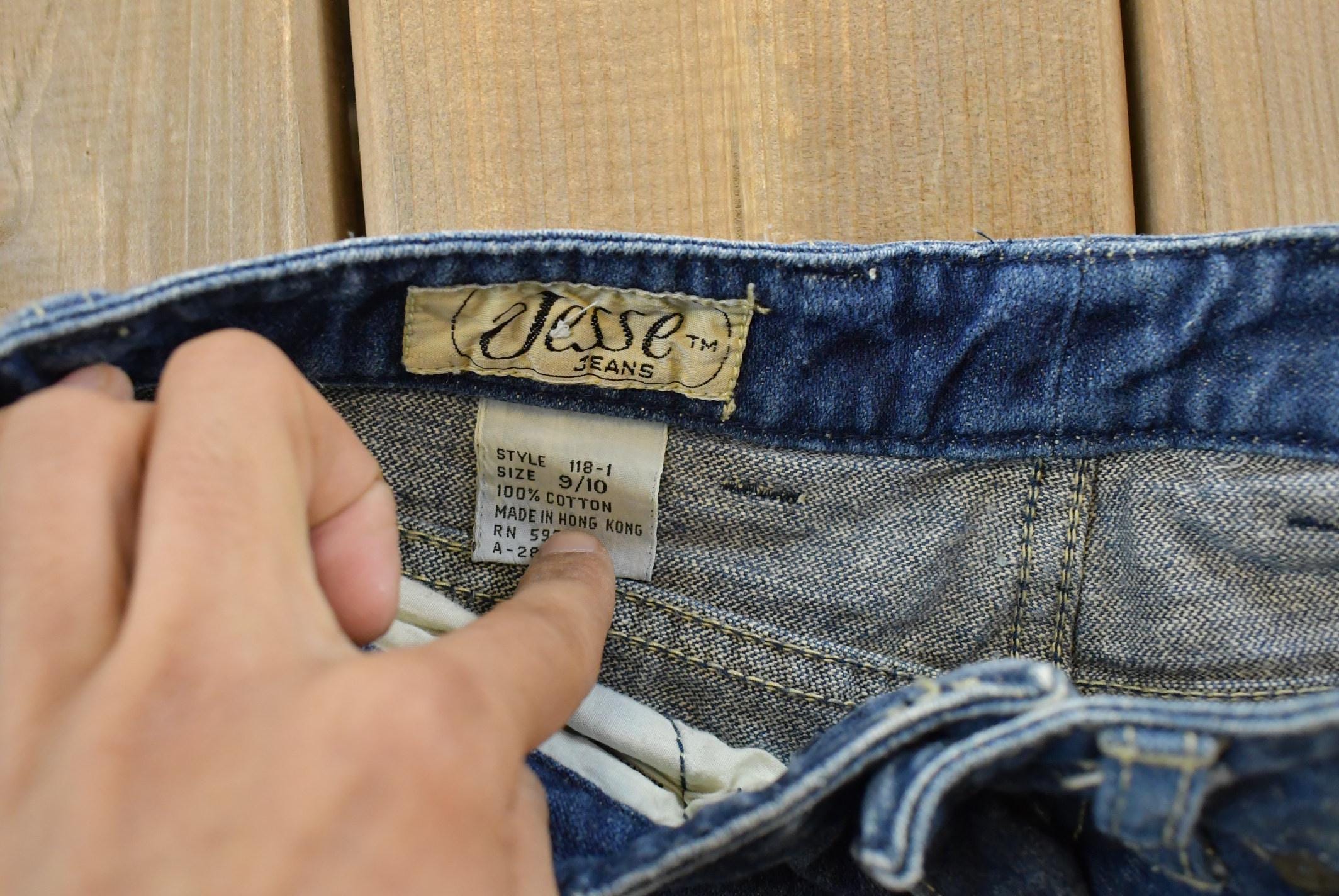 Vintage 1990s Jesse Jeans Western Denim Jeans Women's 26 x 35 / Vintage Denim / Vintage Western Denim / Retro Jeans / Cowboy