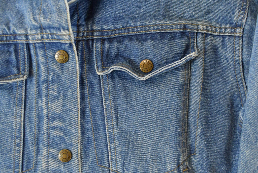 Vintage 1990s Calvin Klein Denim Jean Jacket Women's Medium