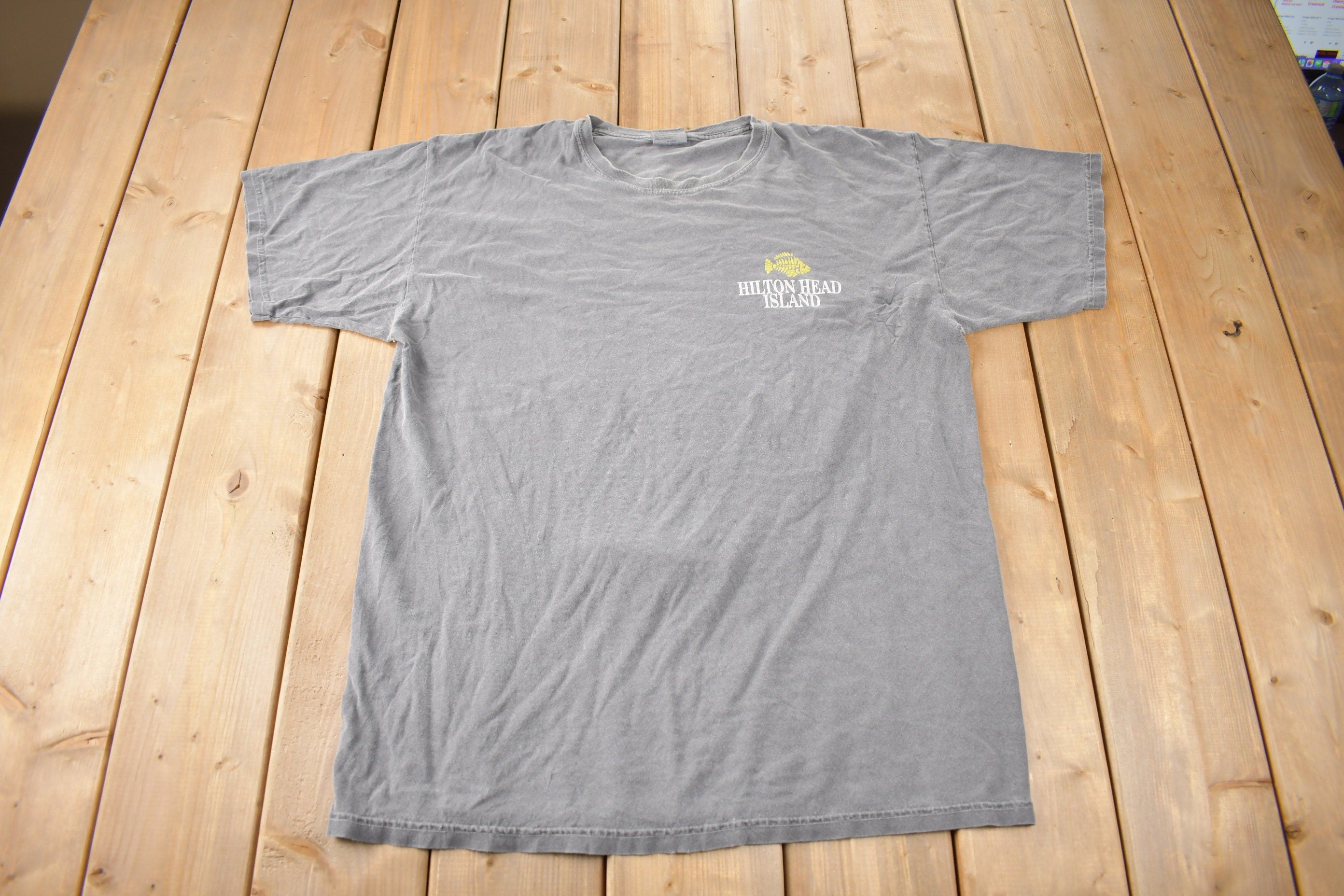 Vintage 1990s Hilton Head Island Souvenir Travel T Shirt