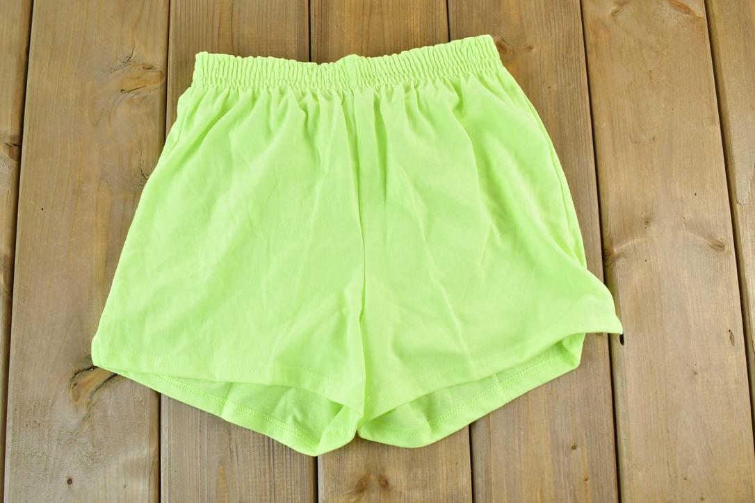 Vintage 1990s Neon Green Athletic Shorts