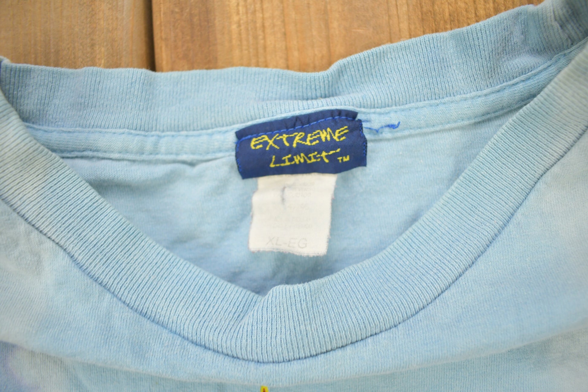 Vintage 1990s Extreme Limit Flaming Skull Tye Dye T Shirt / Vintage T Shirt / Streetwear / Tie Dye / Single Stitch / Made In USA