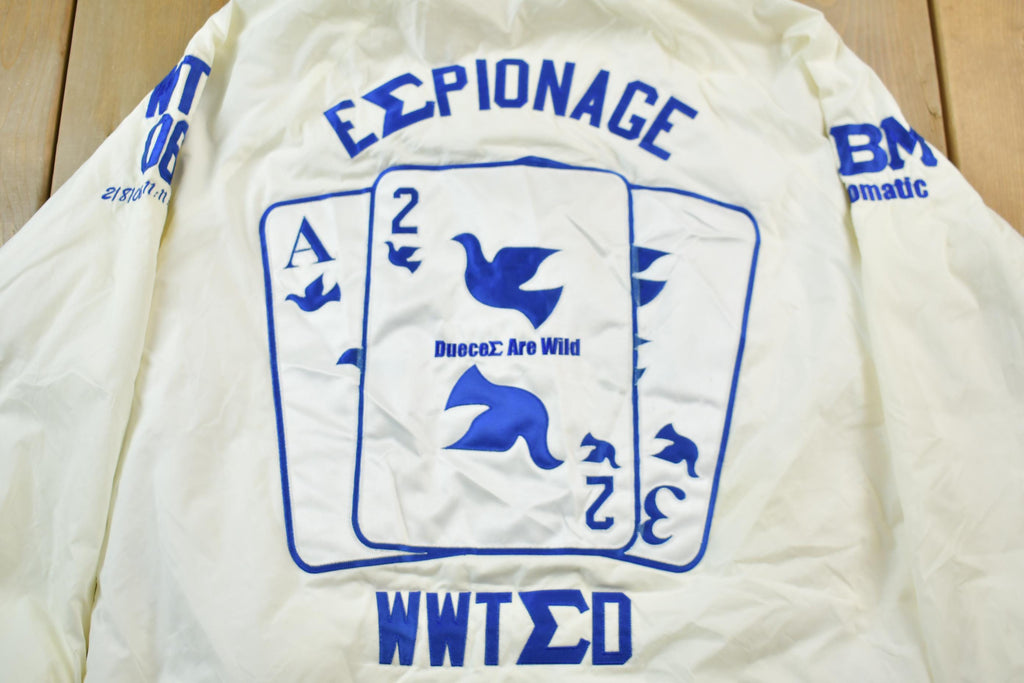 Vintage 1980s Veste Phi Beta Sigma Fraternity Line Jacket