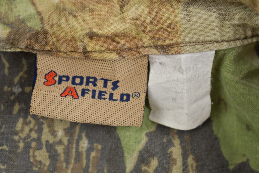 Vintage 1990s Sports Afield Real Tree Camouflage Button Up Shirt