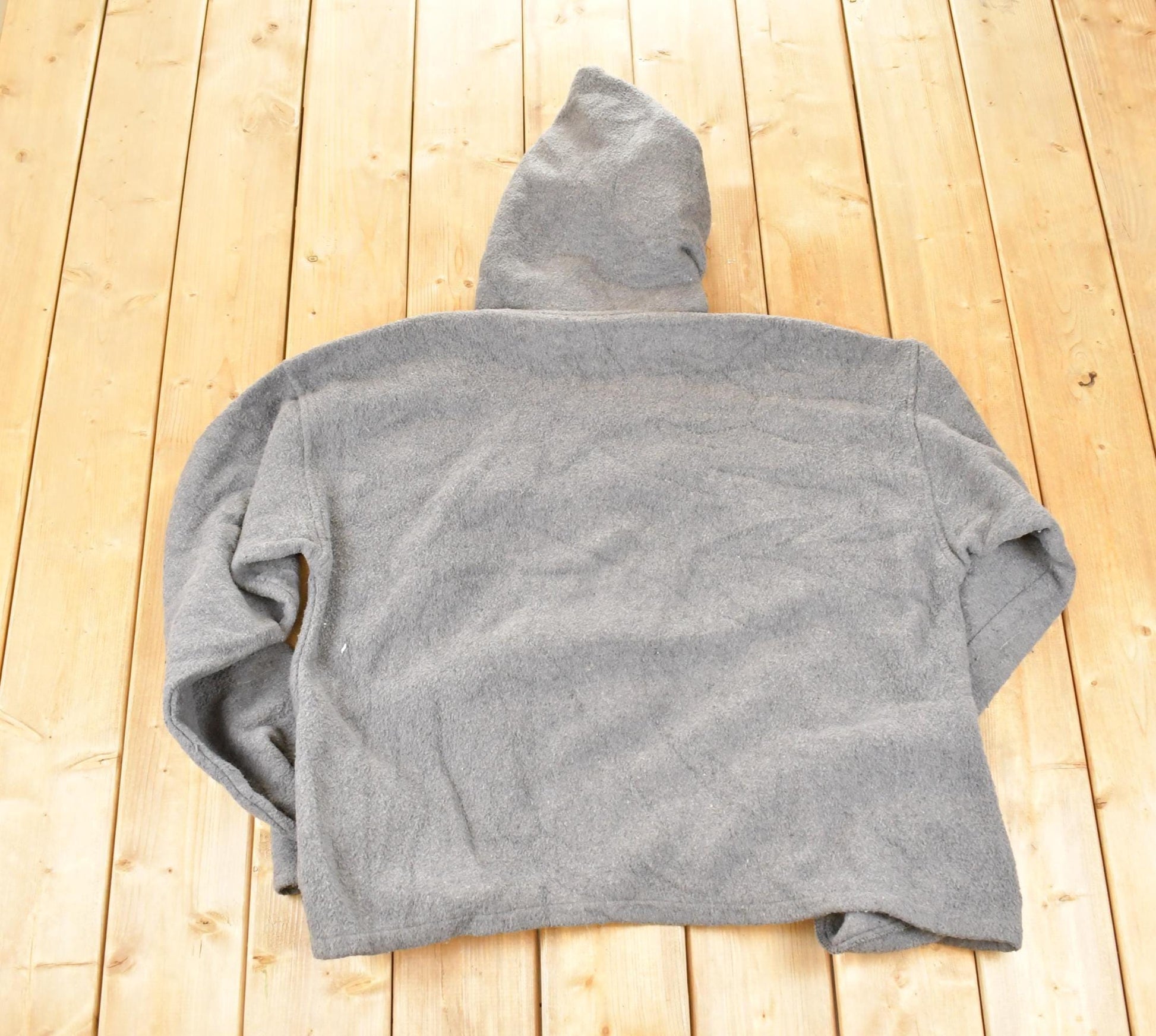 Vintage 1990s Earth Ragz Fleece Outdoorsman Hoodie Sweater Men's XXL / 90s Winter Sweatshirt / Fleece Hiking Zip up