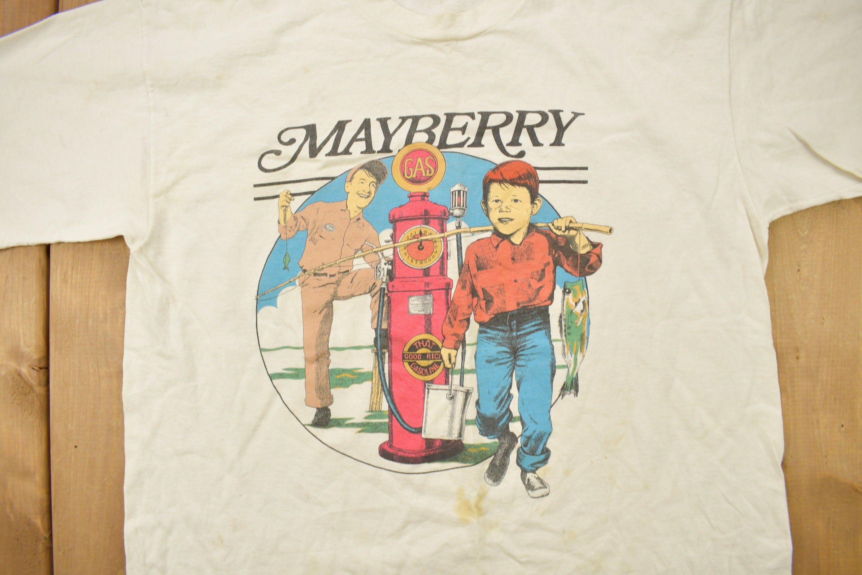 Vintage 1990s Mayberry Graphic T Shirt