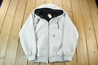 Vintage 1990s Carhartt Zip Up Thermal Hoodie
