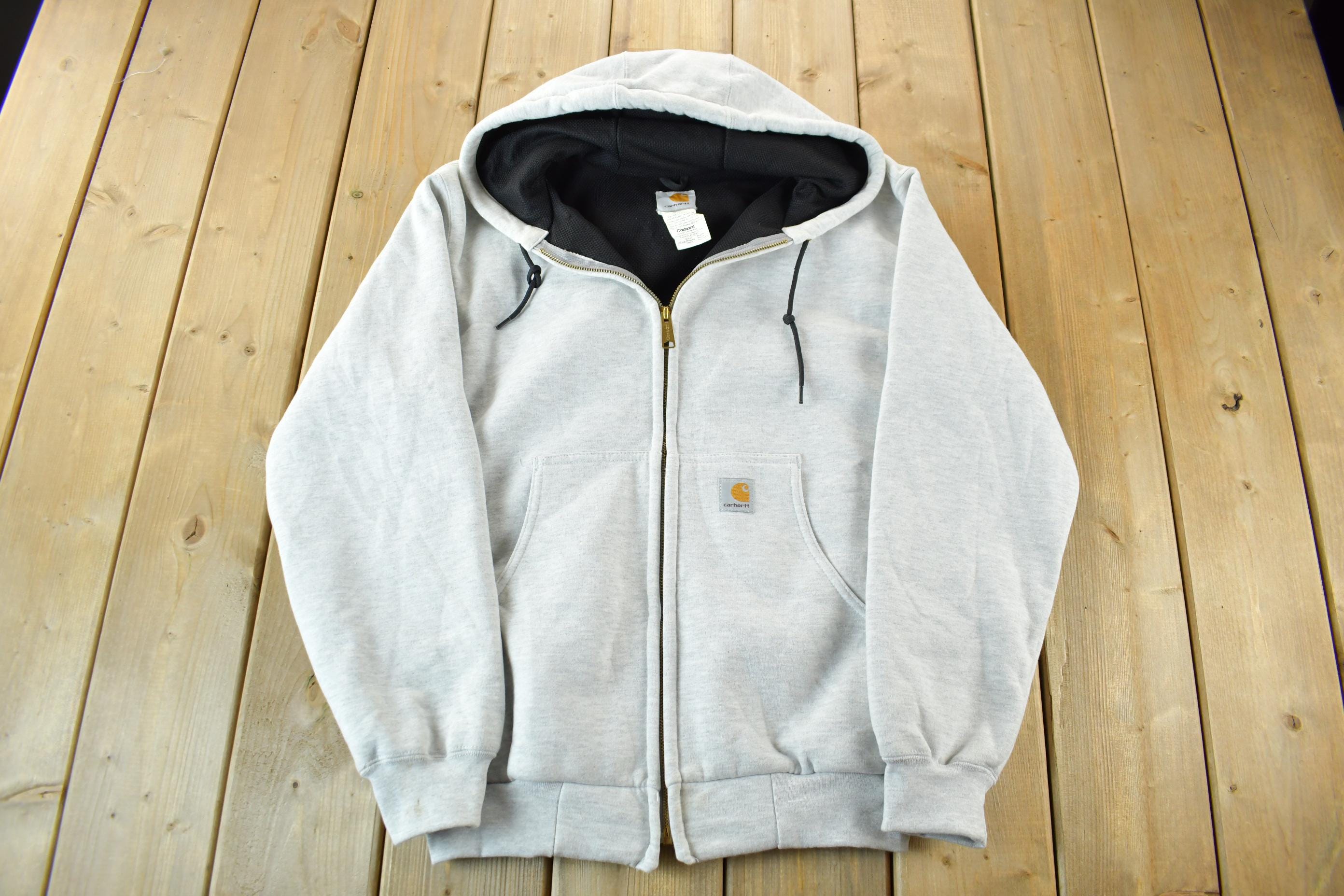 Vintage 1990s Carhartt Zip Up Thermal Hoodie
