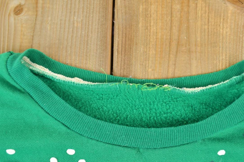 Vintage 1980s Christmas AOP Cute Crewneck Sweater