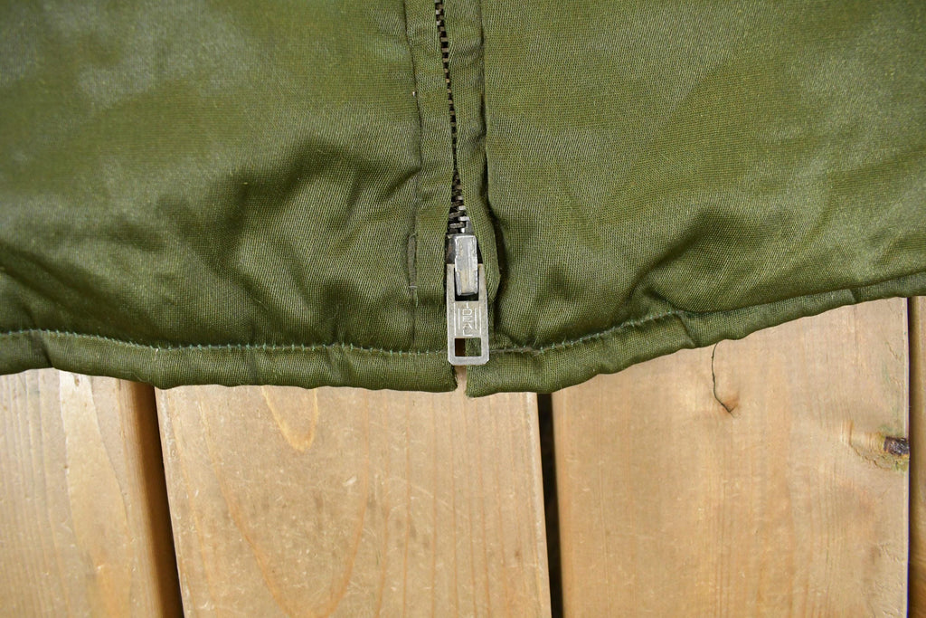 Vintage 1980s Uniforms Unlimited Sherpa Collar Flight Jacket Men's Medium