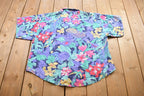 Vintage 1990sMs. Caribou Floral Hawaiian Button Up Shirt