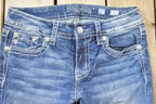Vintage Y2K Miss Me Bedazzled Low Rise Jeans Size 27x30