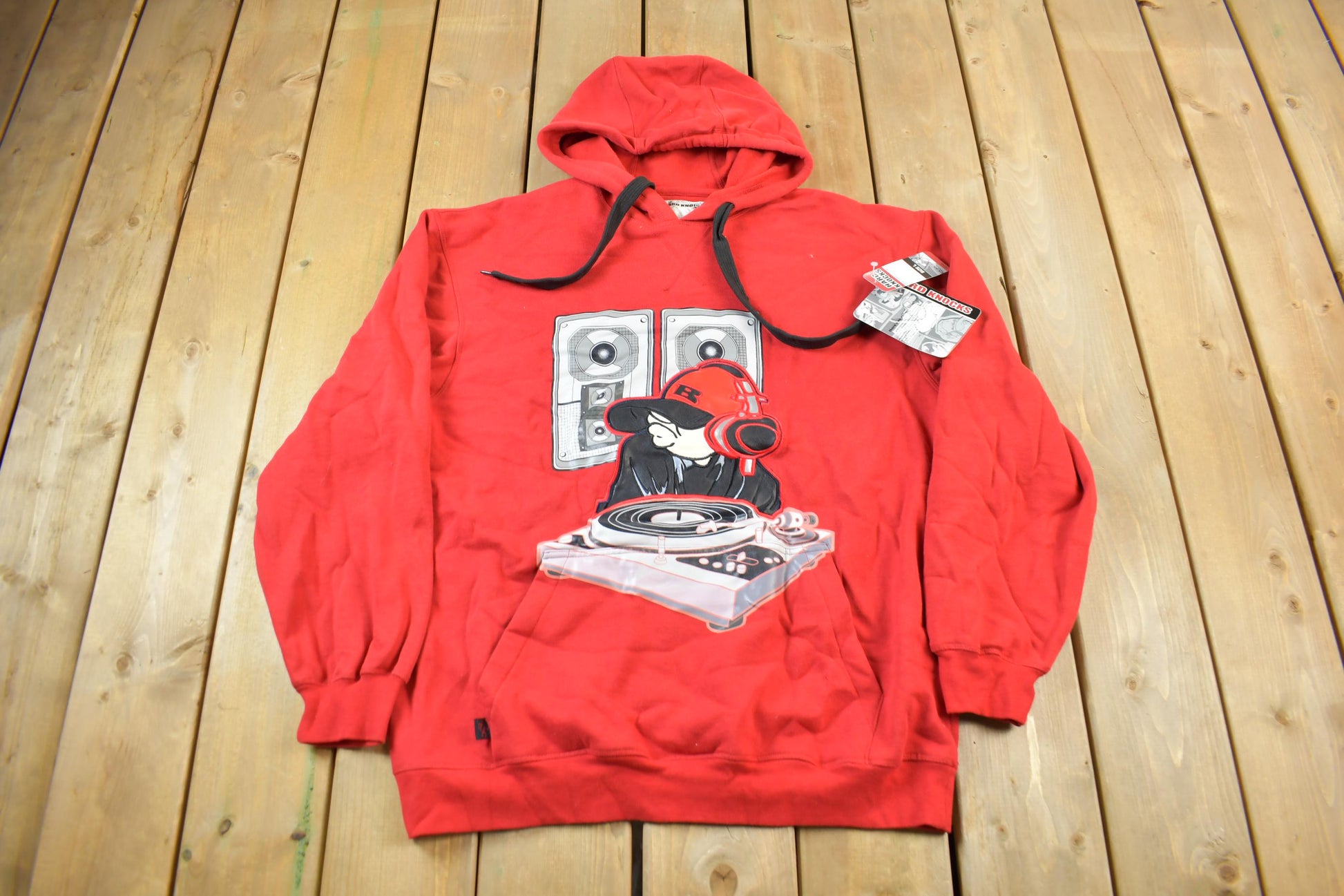 Vintage Deadstock Y2K Hard Knocks Embroidered Hoodie Size L / Streetwear / Oversized / Y2K Style / Vintage Hoodie / NWT