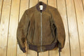 Vintage 1970s Deerskin Trading Post Suede Leather Bomber Jacket Made In USA