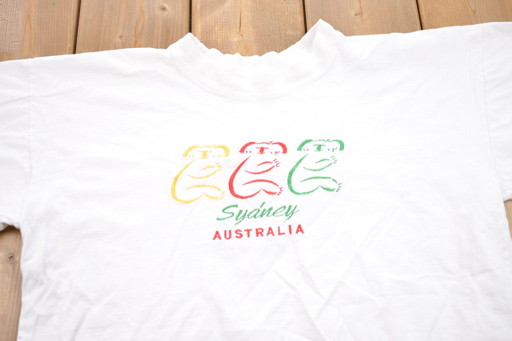 Vintage 1990s Sydney Australia Embroidered T-Shirt