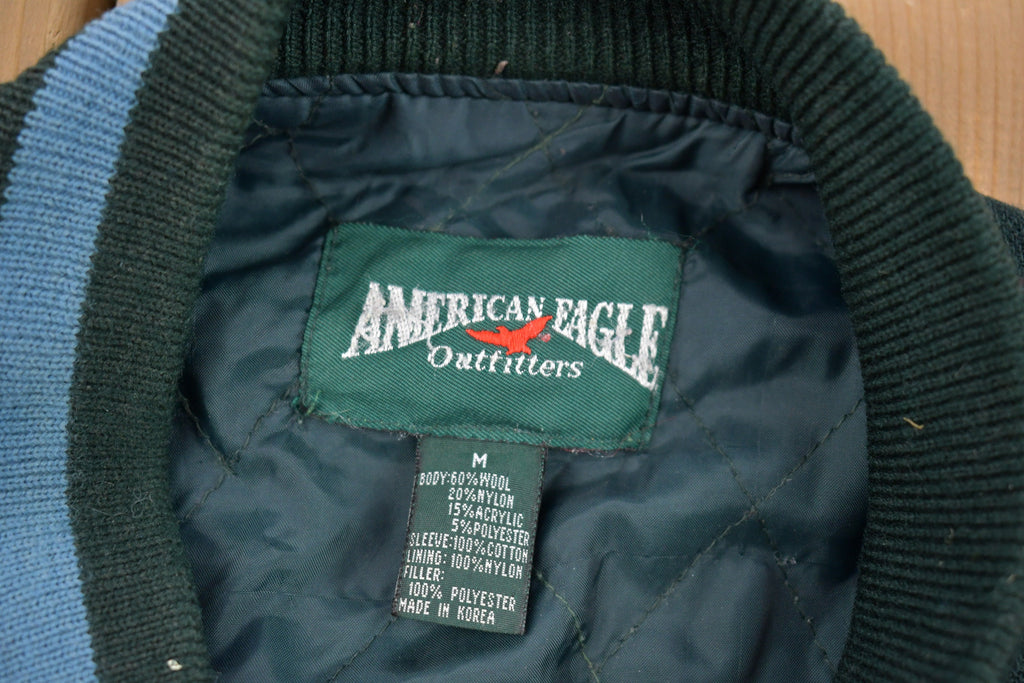 Vintage 1990s American Eagle Outfitters Wool Bomber Jacket