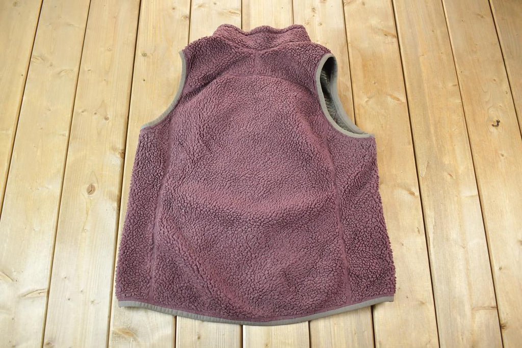 Vintage 1990s LL bean Fleece Outdoorsman Sweater Vest / 90s Sweater / Streetwear / Hiking / Fleece Zip up