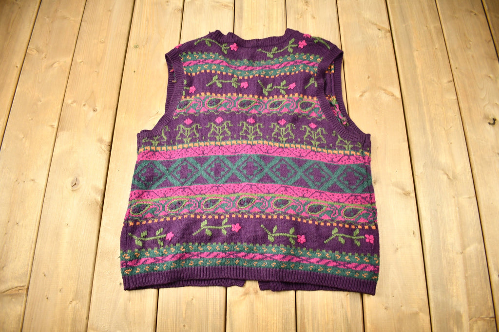 Vintage 1990s Alfred Dunner Knitted Sweater Vest