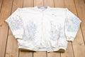 Vintage 1990s Bird Nature All Over Print Cardigan Sweatshirt
