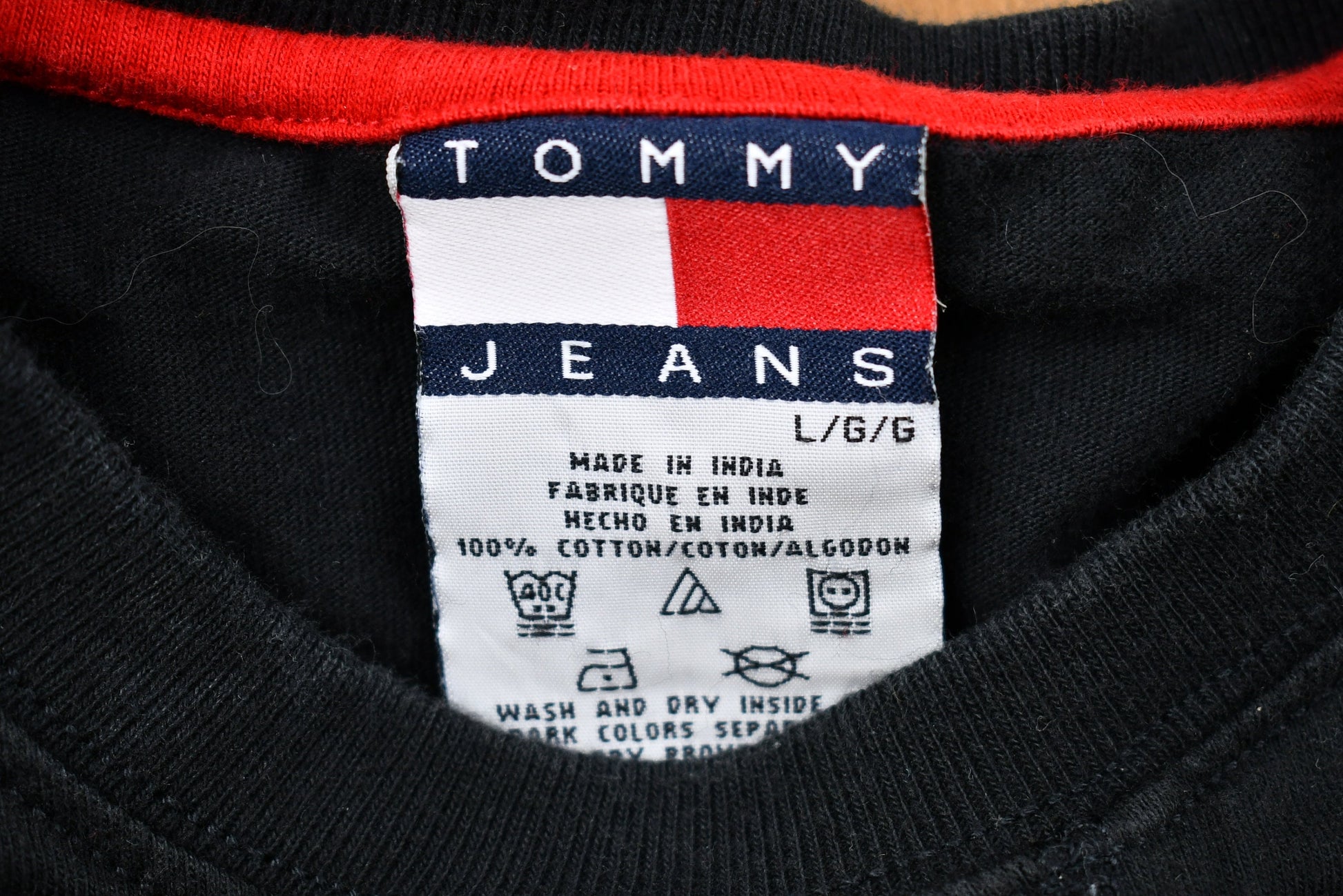 Vintage Tommy Hilfiger Color-Block Long Sleeve T-Shirt