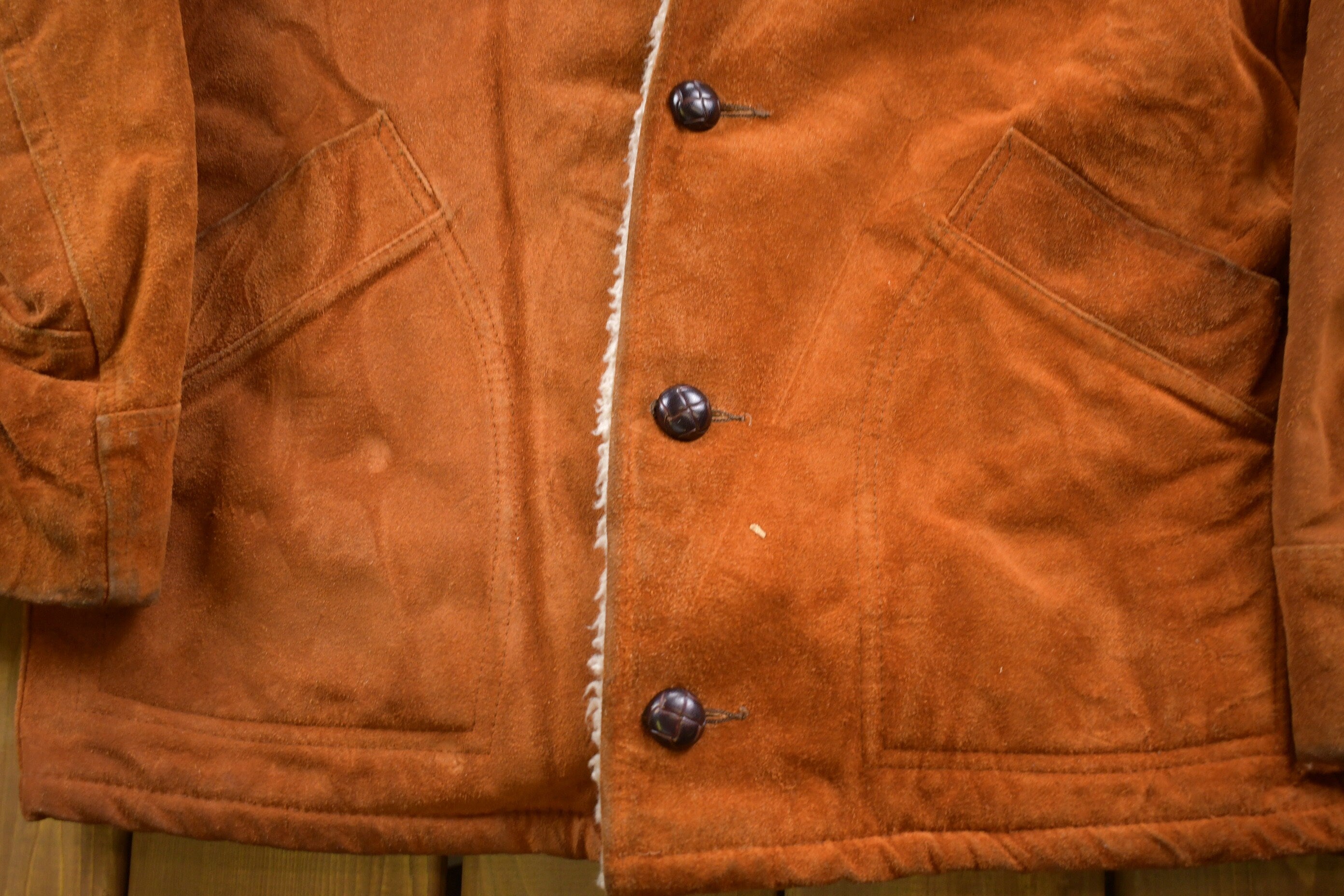 Vintage 1980s House Of Peerless Shearling Leather Jacket