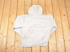 Vintage 1990s Maine Heavyweight Embroidered Cross Grain Hoodie Sweatshirt Men's L