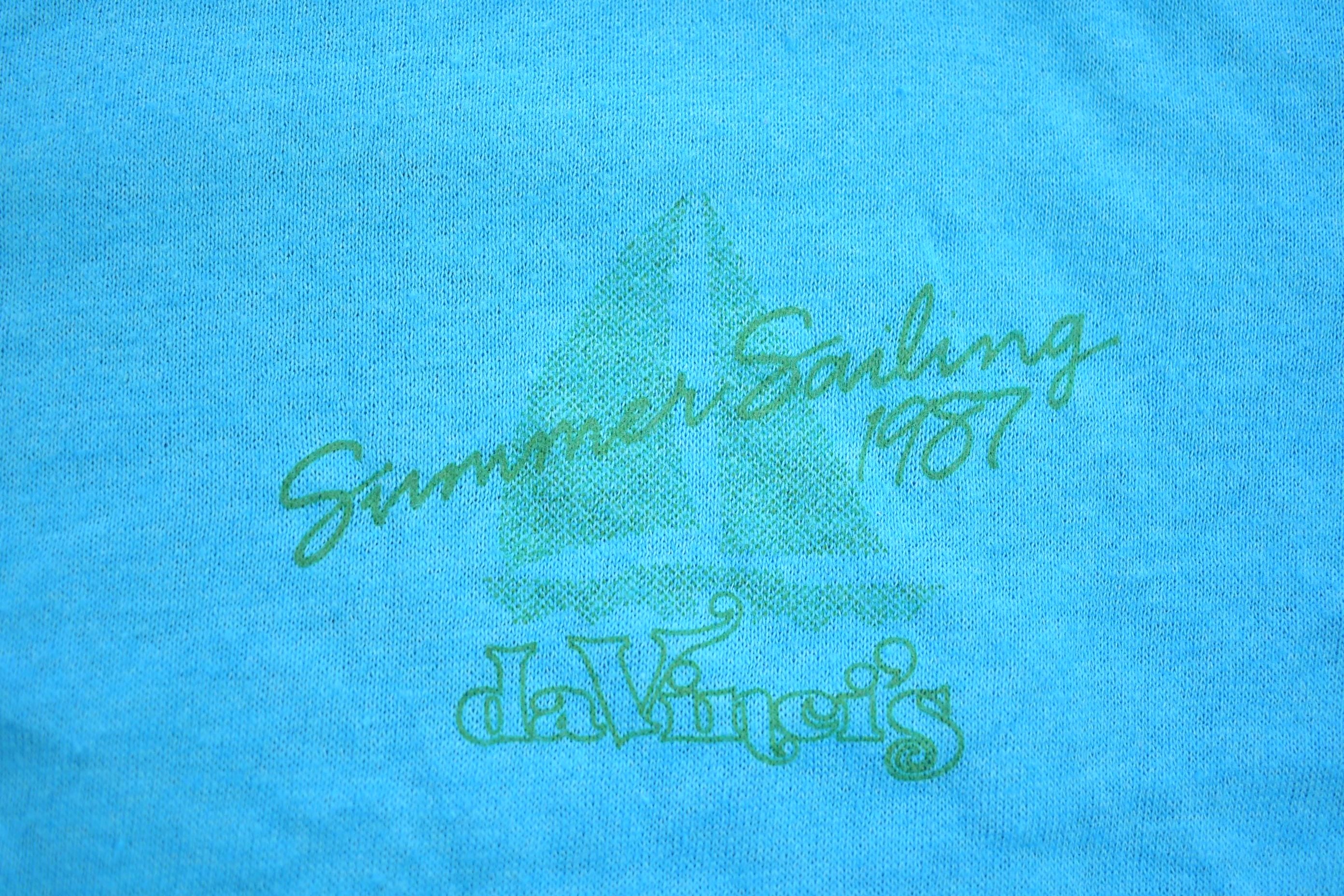 Vintage 1987 Summer Sailing Davinci's Souvenir T-Shirt