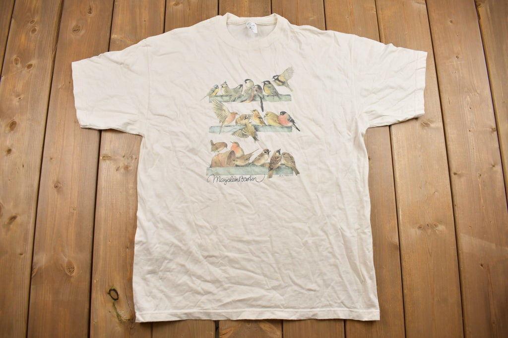Vintage 1990s Hallmark Birds Theme Graphic T-Shirt