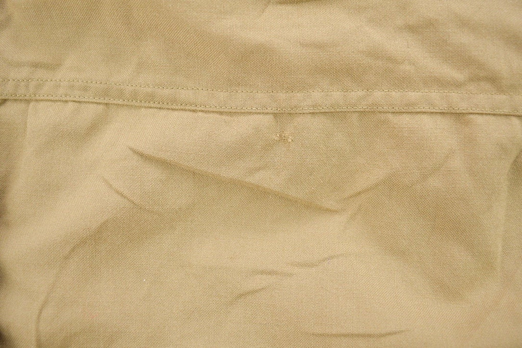 Vintage 1990s Beige Blank USMC Button Up Military Shirt